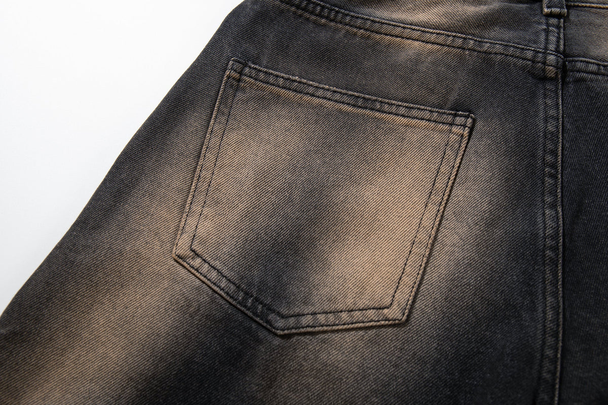 Madxmarx Washed-Cloud Wide-Leg Jeans