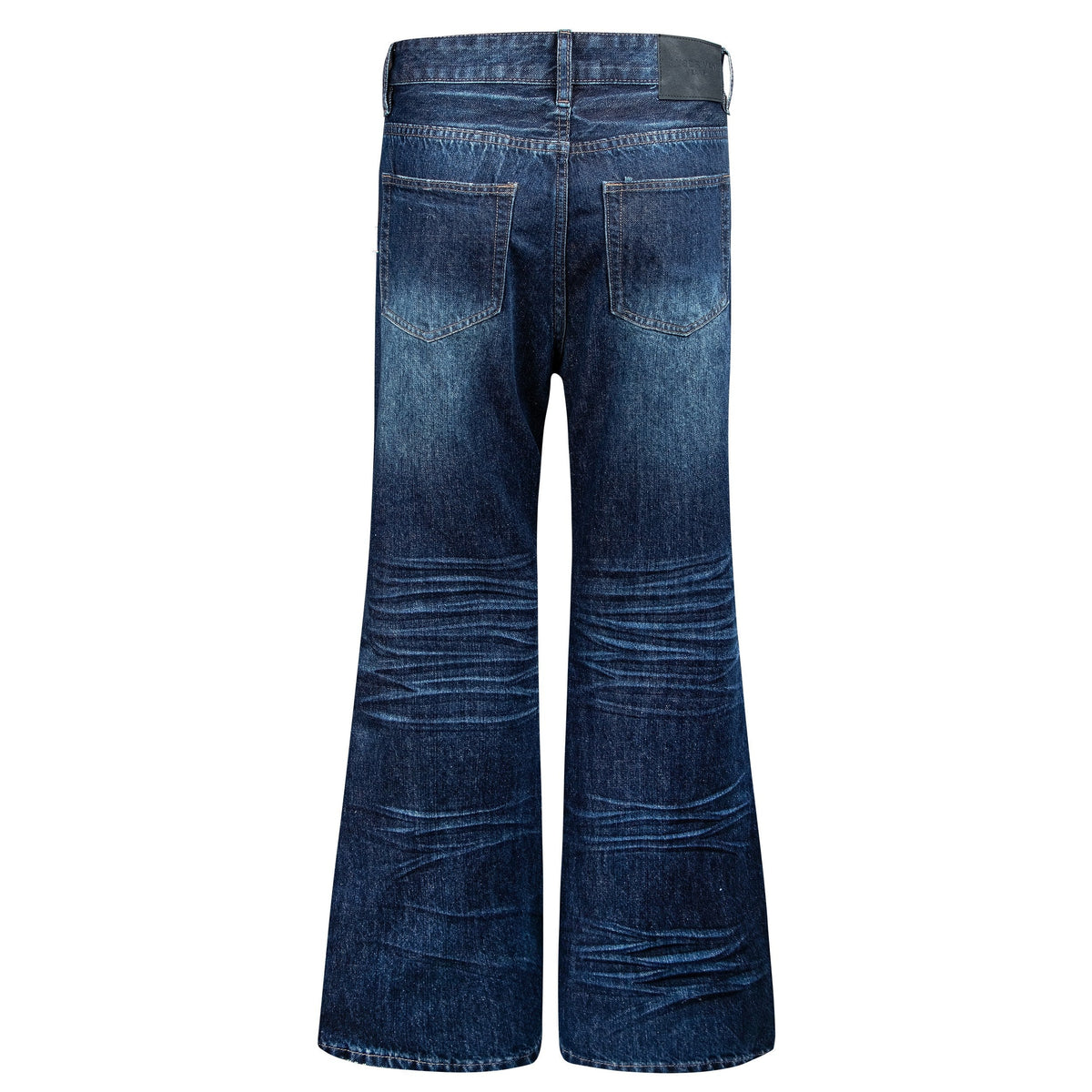 Madxmarx Studded Washed Wide-Leg Jeans
