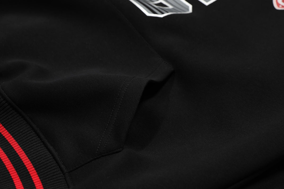 Madxmarx Sport-Stripe Graphic Fleece Hoodie