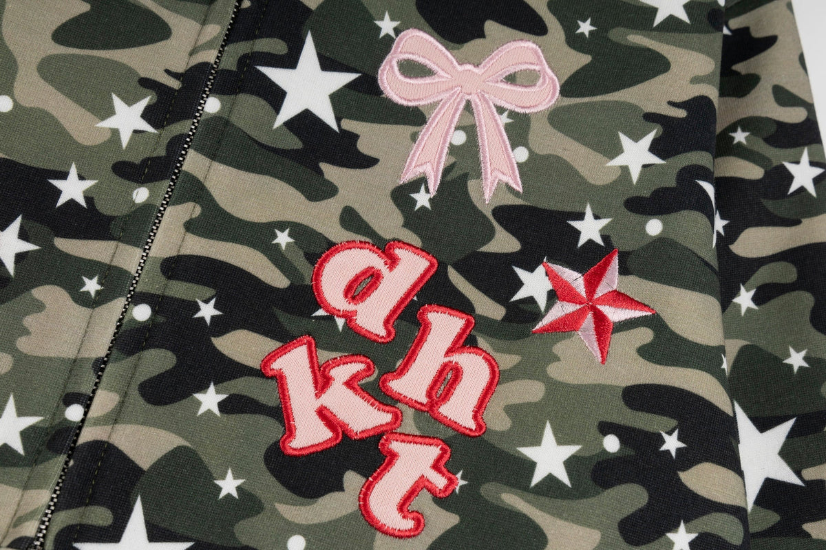 Madxmarx Camo Kitty Ear Zip Hoodie