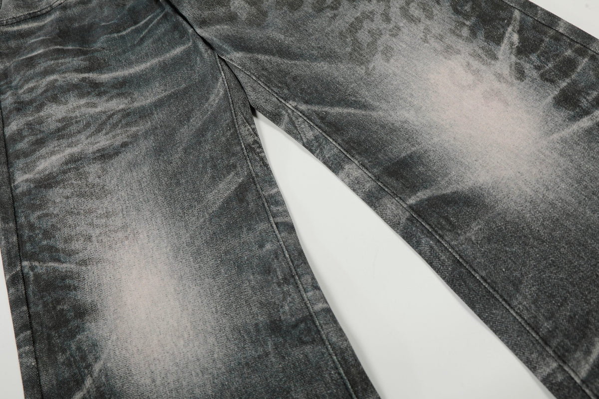 Madxmarx Washed Whisker Wide-Leg Jeans