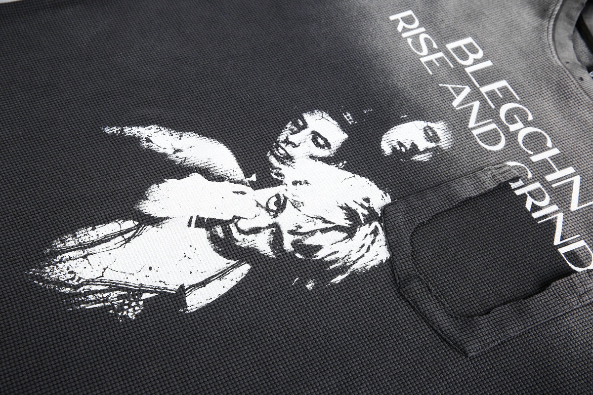 Madxmarx “Rise and Grind” Graphic Long Sleeve Tee