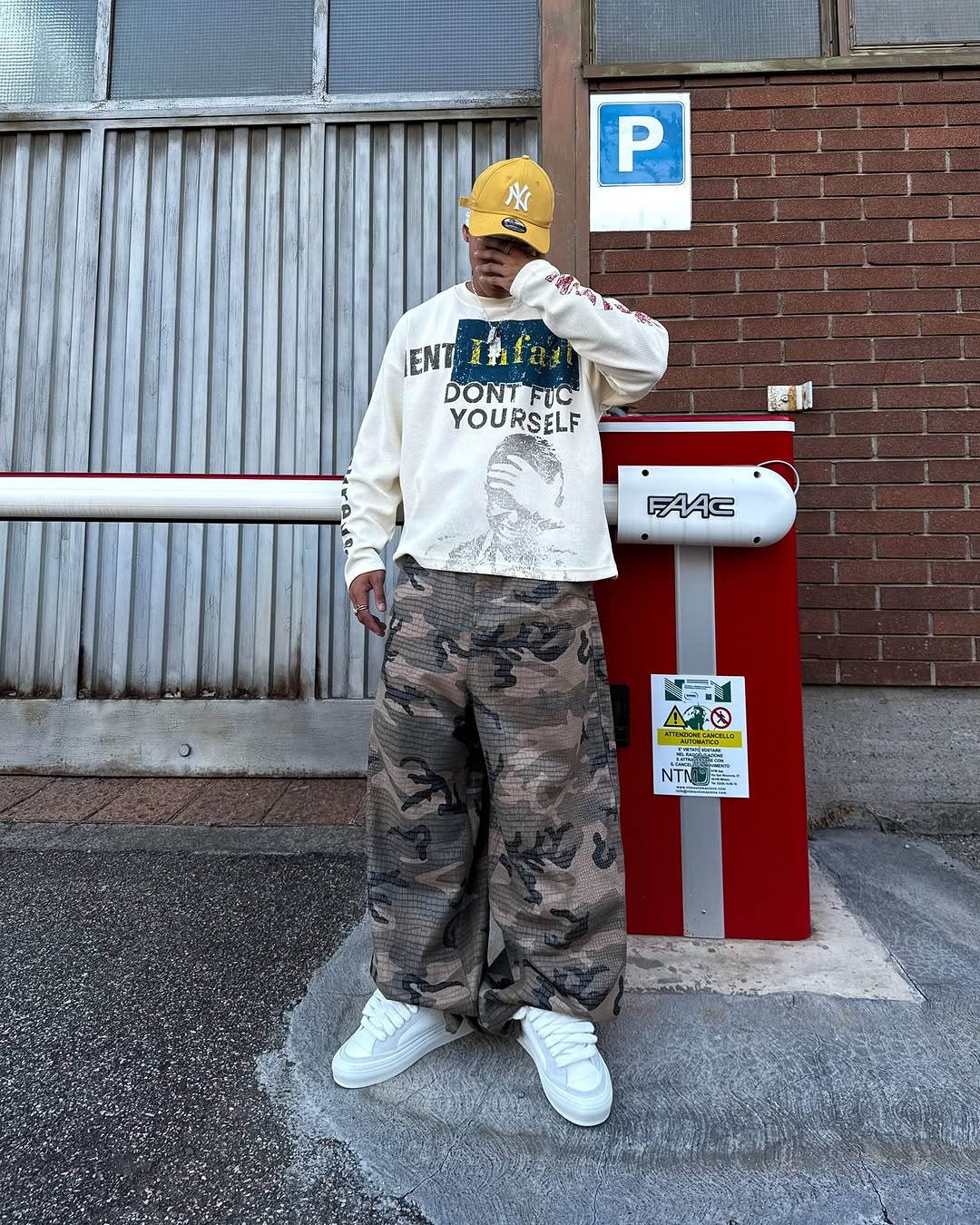 Madxmarx “COPYCAT WAR” Heavy Waffle Long Sleeve