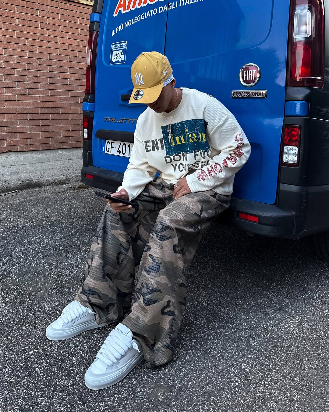 Madxmarx “COPYCAT WAR” Heavy Waffle Long Sleeve