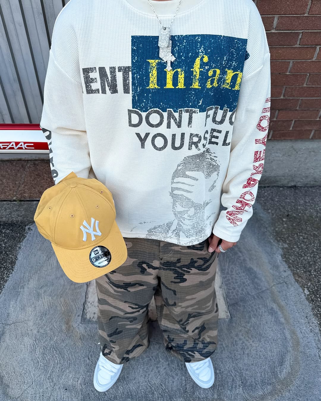 Madxmarx “COPYCAT WAR” Heavy Waffle Long Sleeve