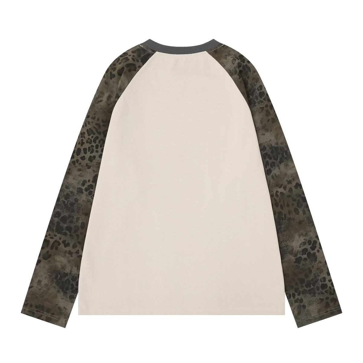 Madxmarx Leopard Raglan Long Sleeve Tee