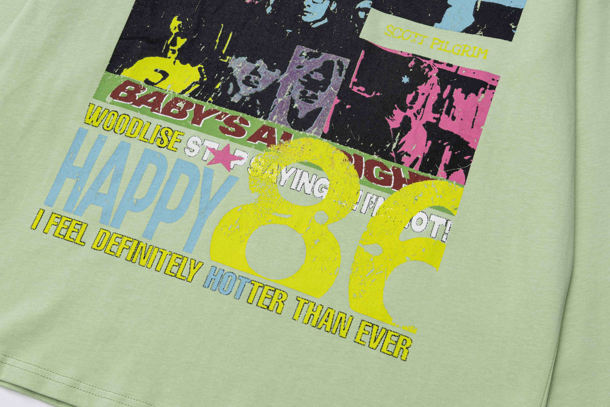 Madxmarx Pop Art Collage Graphic Long Sleeve Tee
