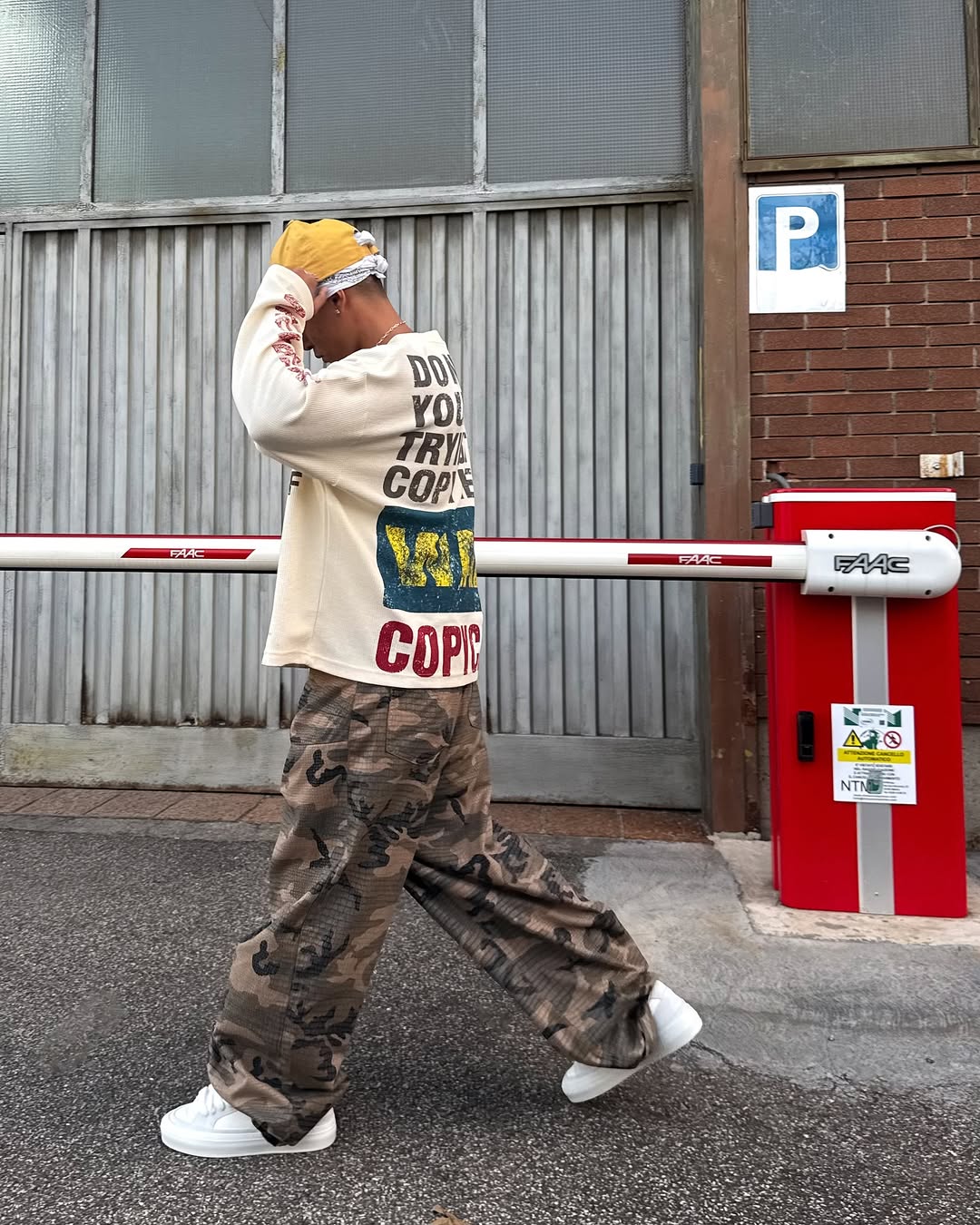 Madxmarx “COPYCAT WAR” Heavy Waffle Long Sleeve