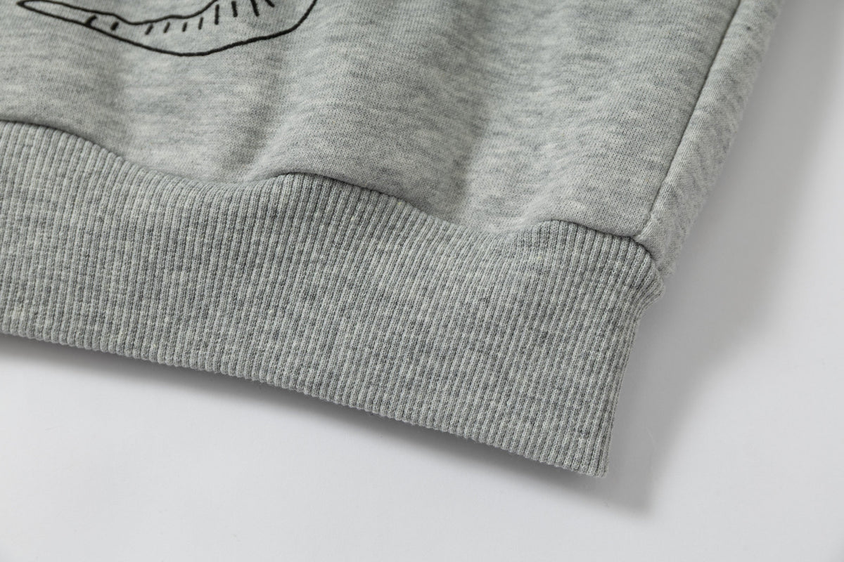 Madxmarx Doodle Graphic Zip Hoodie