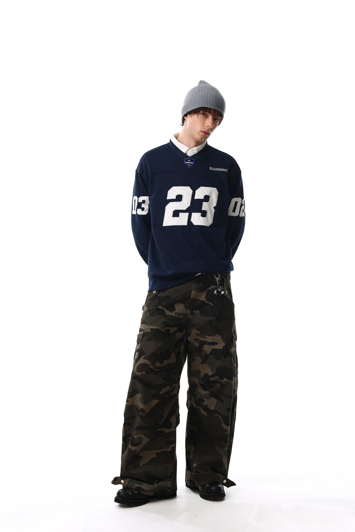 Madxmarx Varsity Graphic Long Sleeve Tee