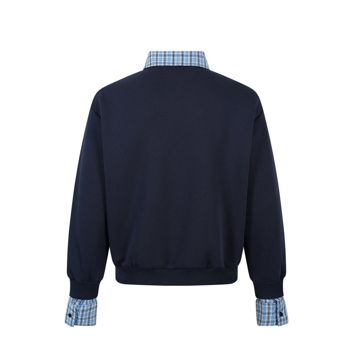 Madxmarx Layered Collar Half-Zip Pullover