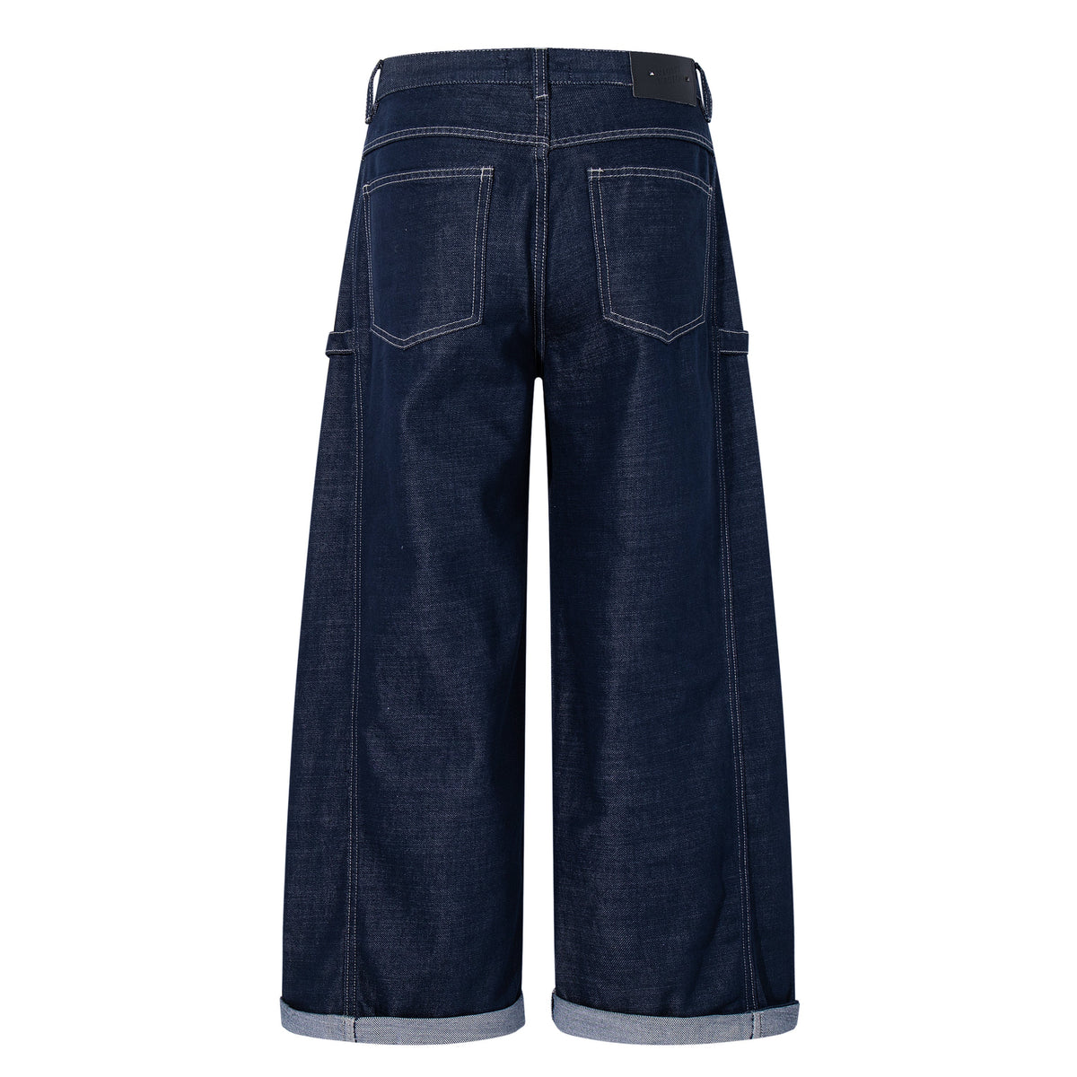 Madxmarx Utility Cuffed Wide-Leg Denim
