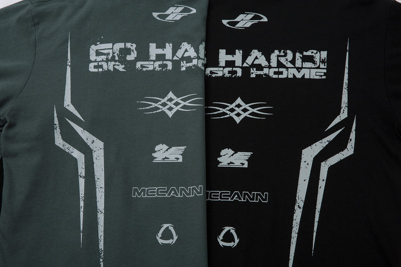 Madxmarx Layered Racing Graphic Long Sleeve Tee