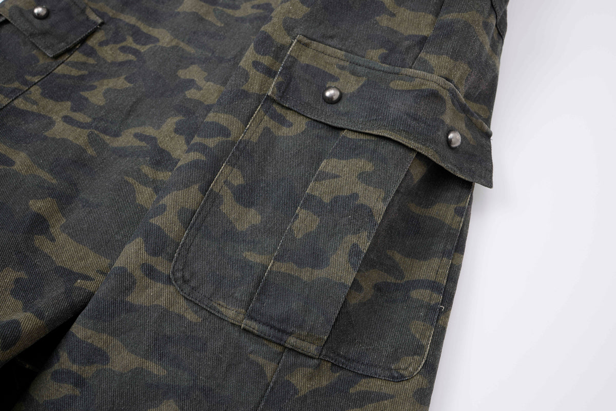 Pantalon cargo large camouflage Madxmarx