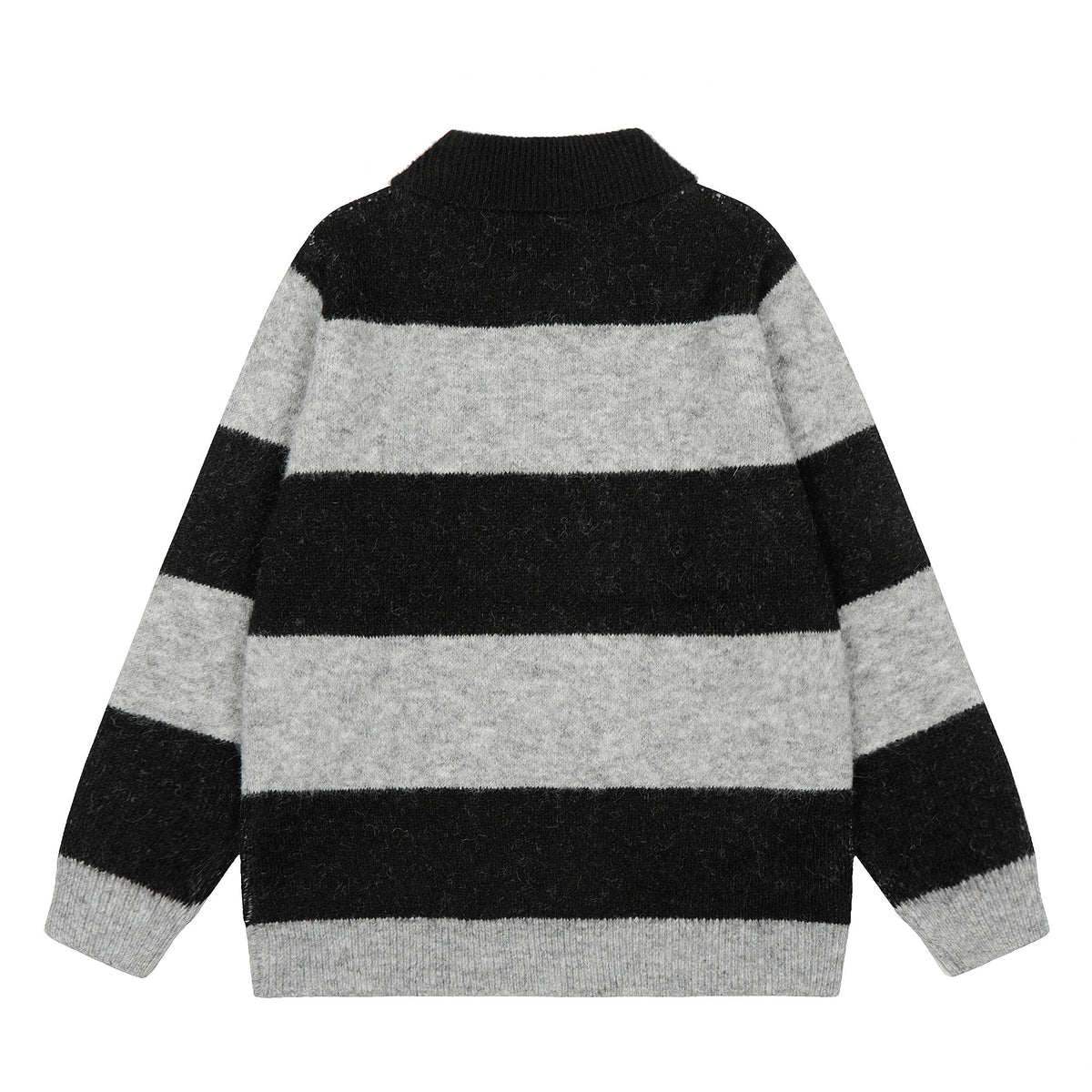 Madxmarx Star Stripe Knit Polo Sweater