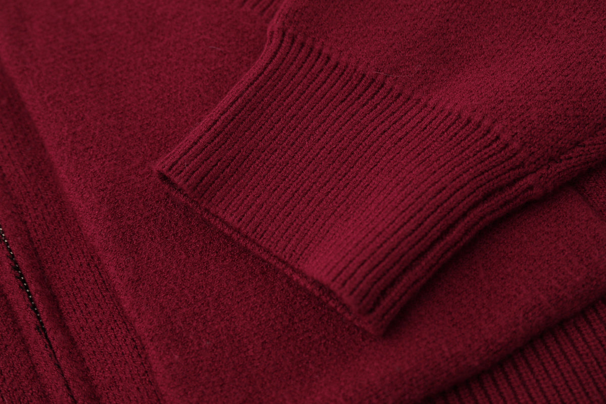 Madxmarx Spider Web Knit Zip Hoodie