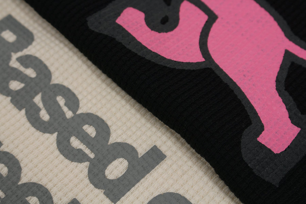 Madxmarx Vintage Newspaper Graphic Waffle Tee
