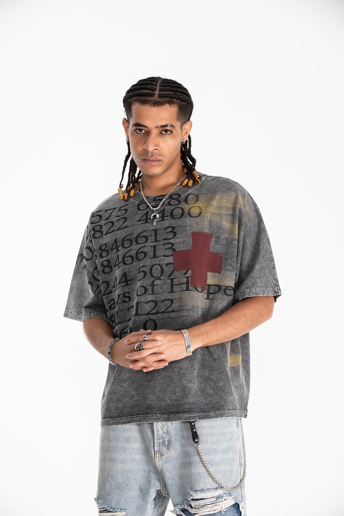 Madxmarx „Rays of Hope“ Vintage Wash T-Shirt