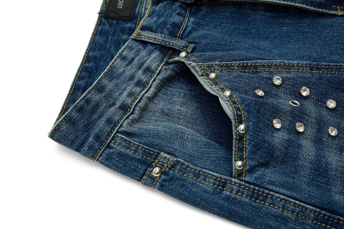 Madxmarx „Studded Panel Denim Jeans“
