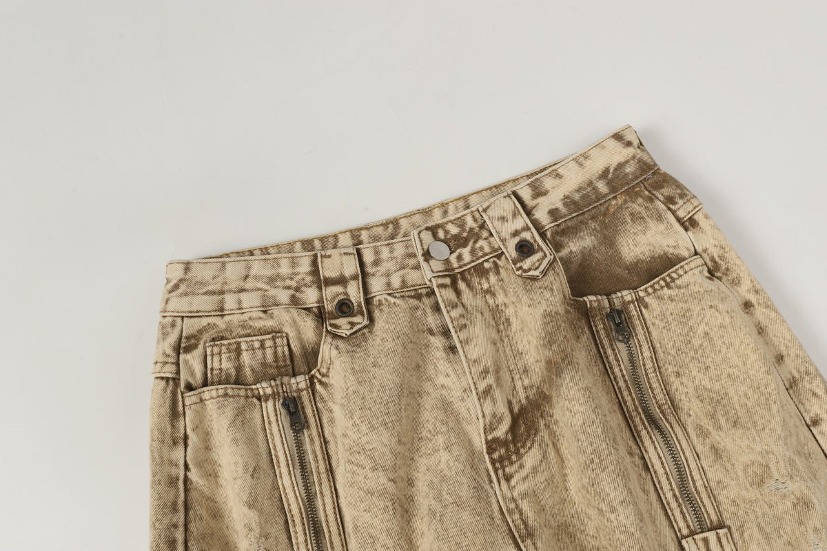 Madxmarx „Vintage Distressed Panel Jeans“