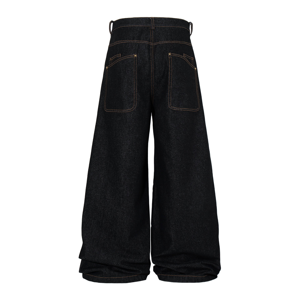 Pantalon en jean large à empiècement incurvé Madxmarx