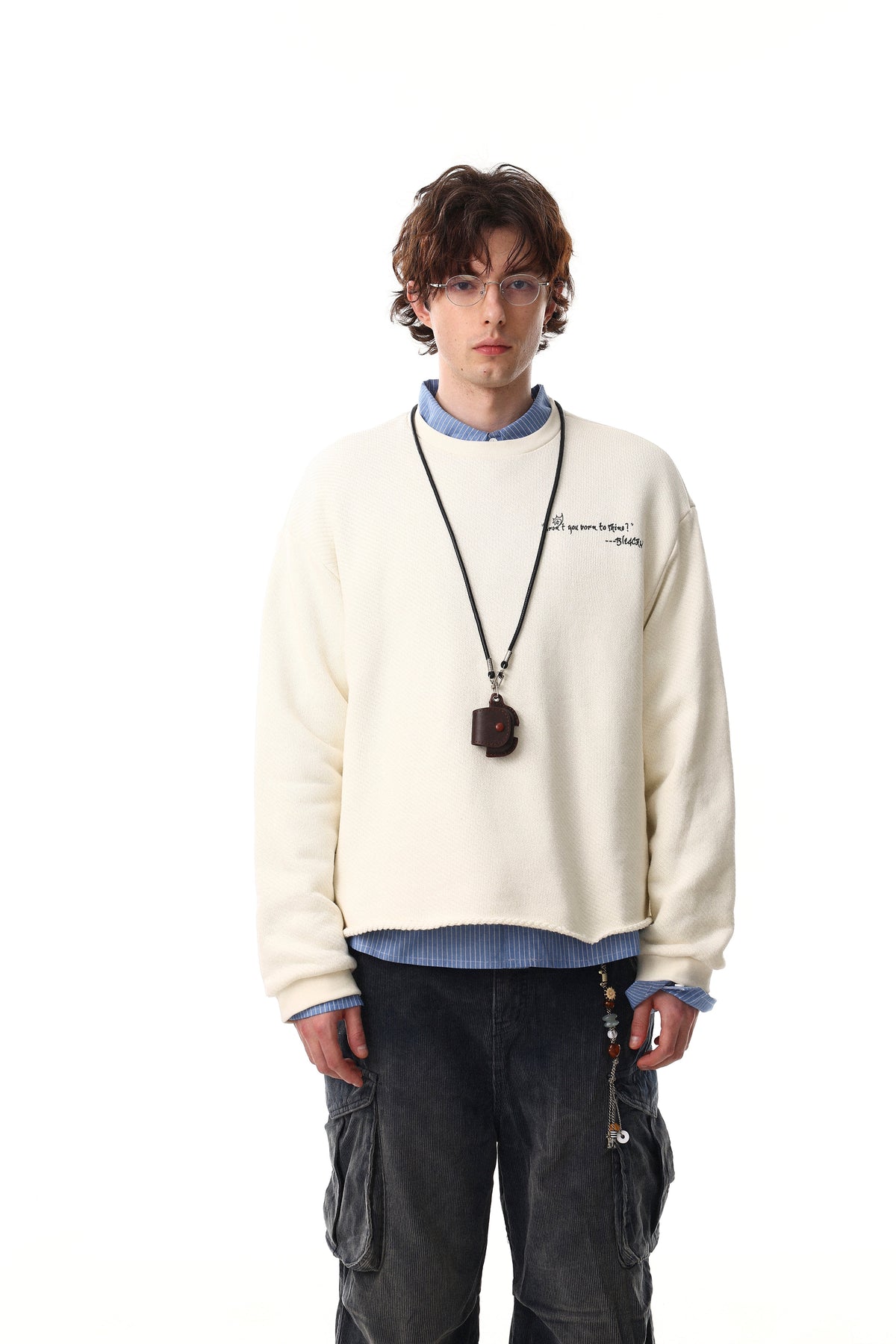Madxmarx Graphic Textured Sweatshirt