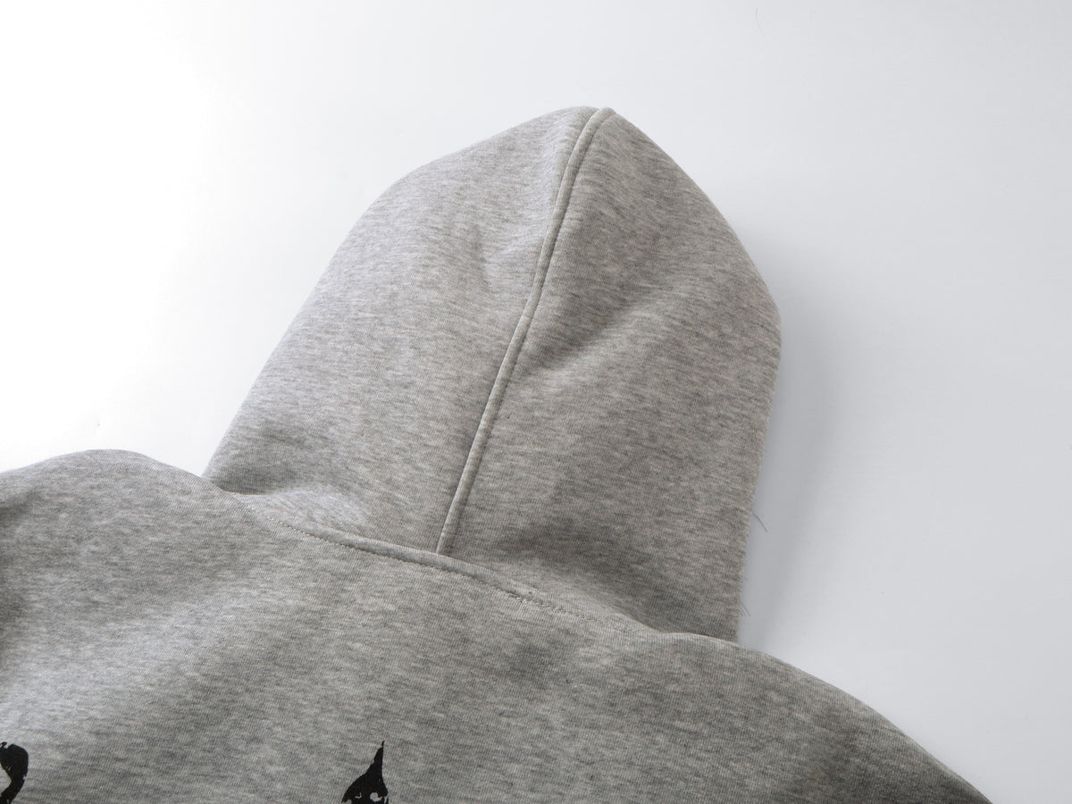 Madxmarx Gothic Fur-Trim Zip-Up Hoodie