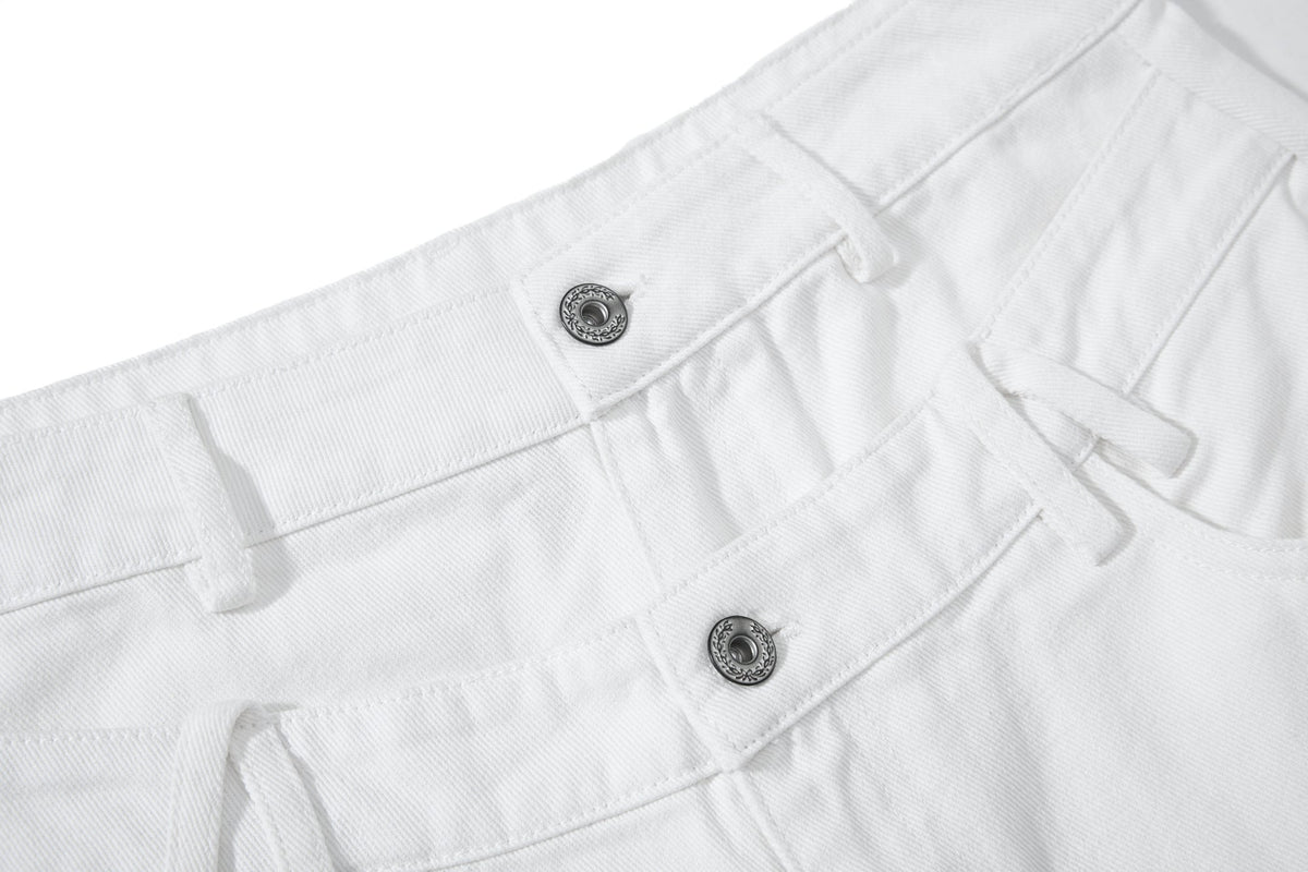 Madxmarx Double-Waist Curved Wide Pants