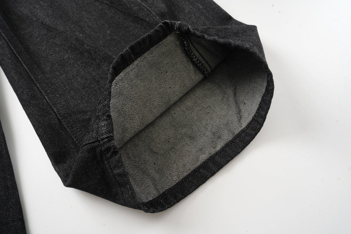 Pantalones vaqueros de pierna ancha con estampado de esqueleto de Madxmarx