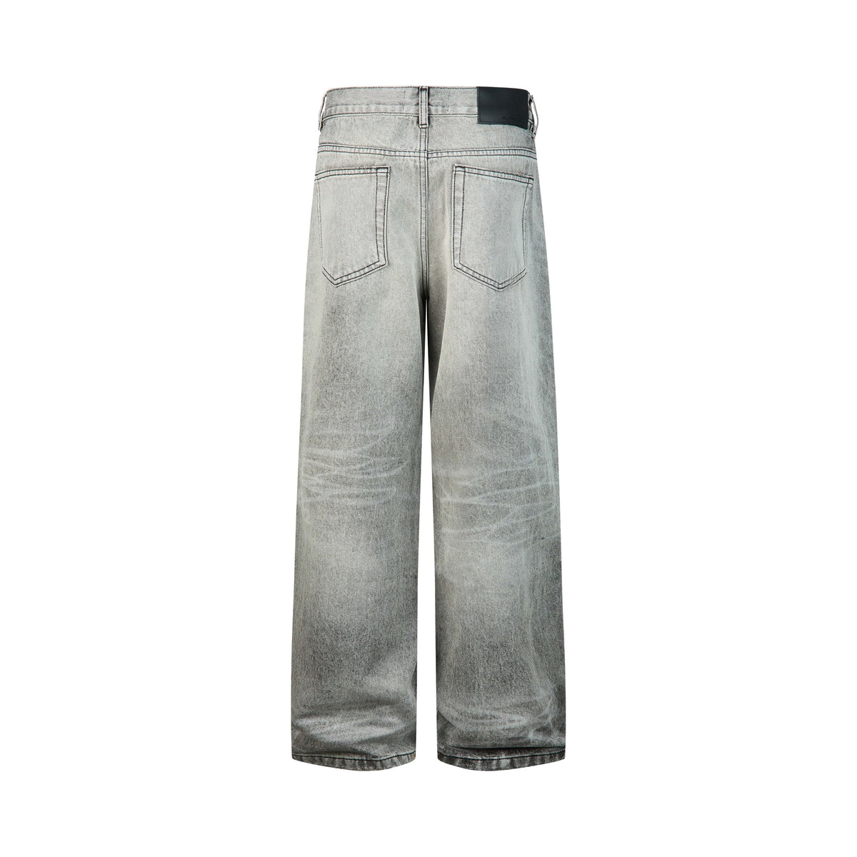 Madxmarx Washed Whisker Wide-Leg Jeans