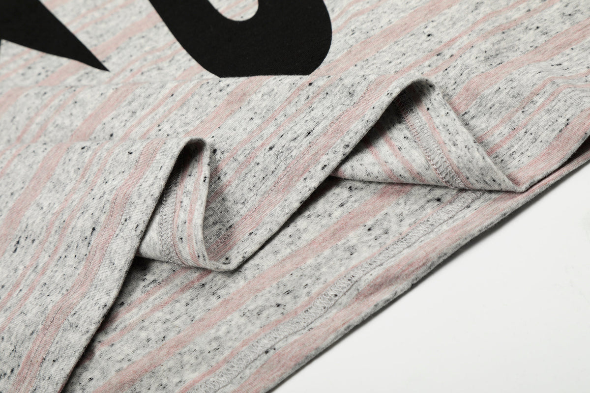 Madxmarx Graphic Striped Long Sleeve Tee