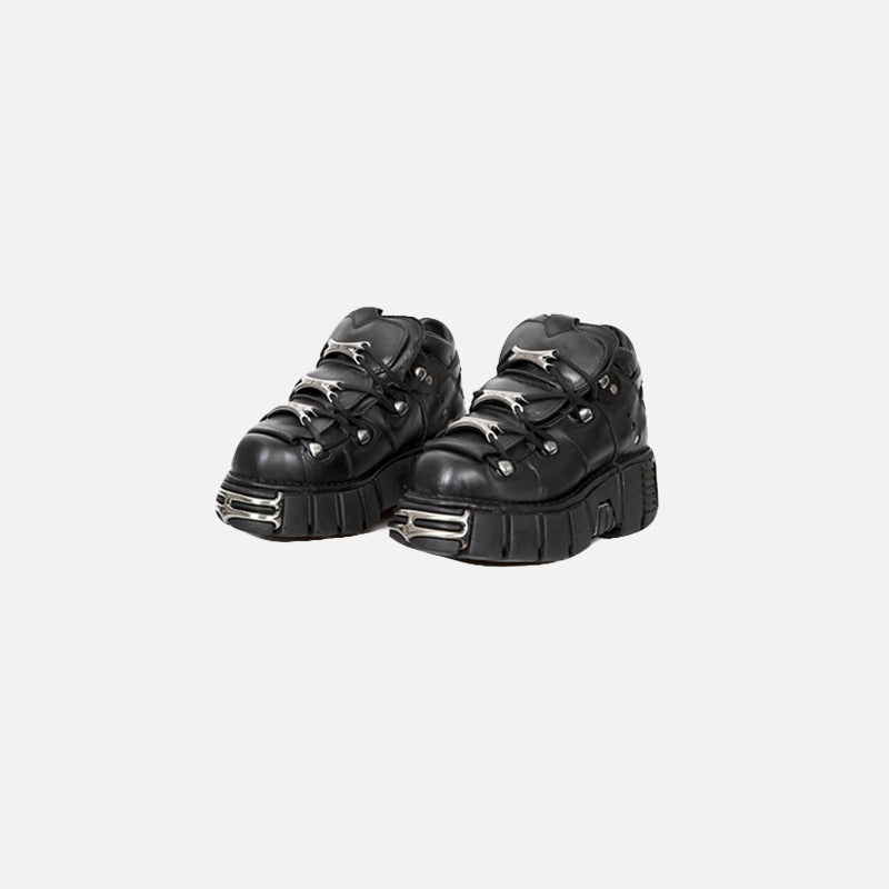 Metal Thick Bottom Shoes