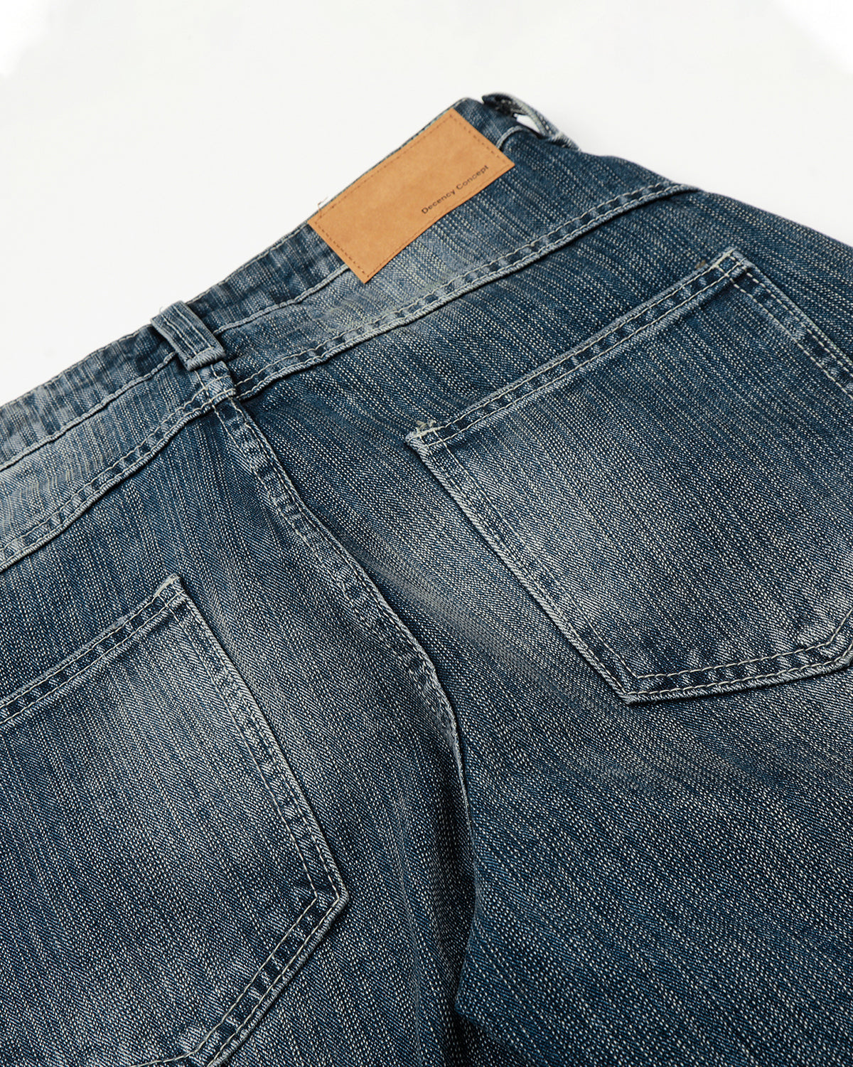 Bamboo Textured Barrel Jeans