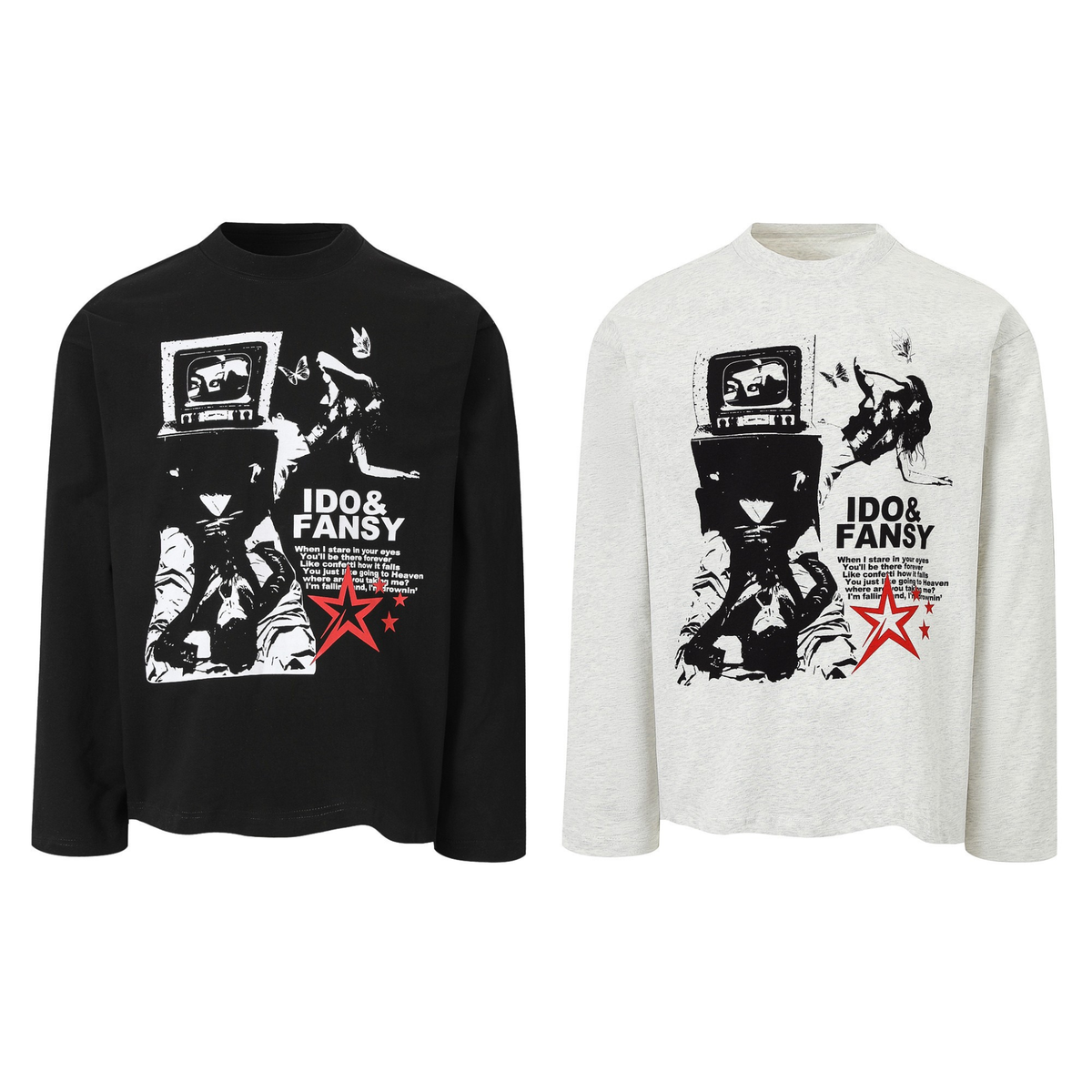 Madxmarx Graphic Collage Long-Sleeve Tee