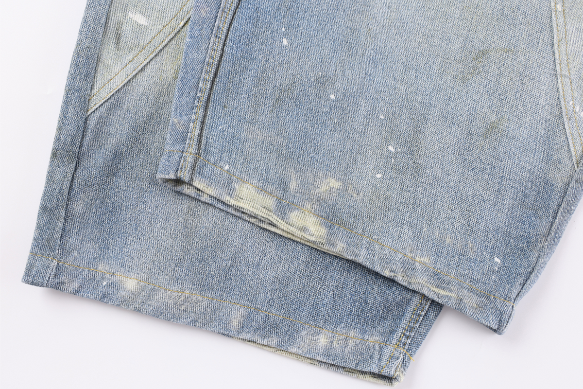 Jeans tonneau délavés à détails noués Madxmarx