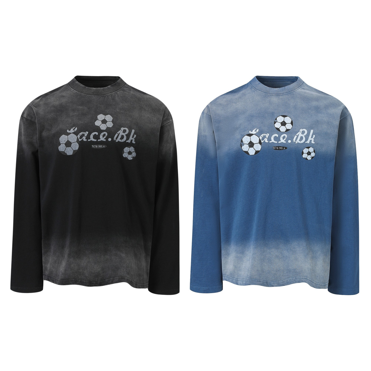 Madxmarx Gradient Soccer Graphic Long-Sleeve Tee