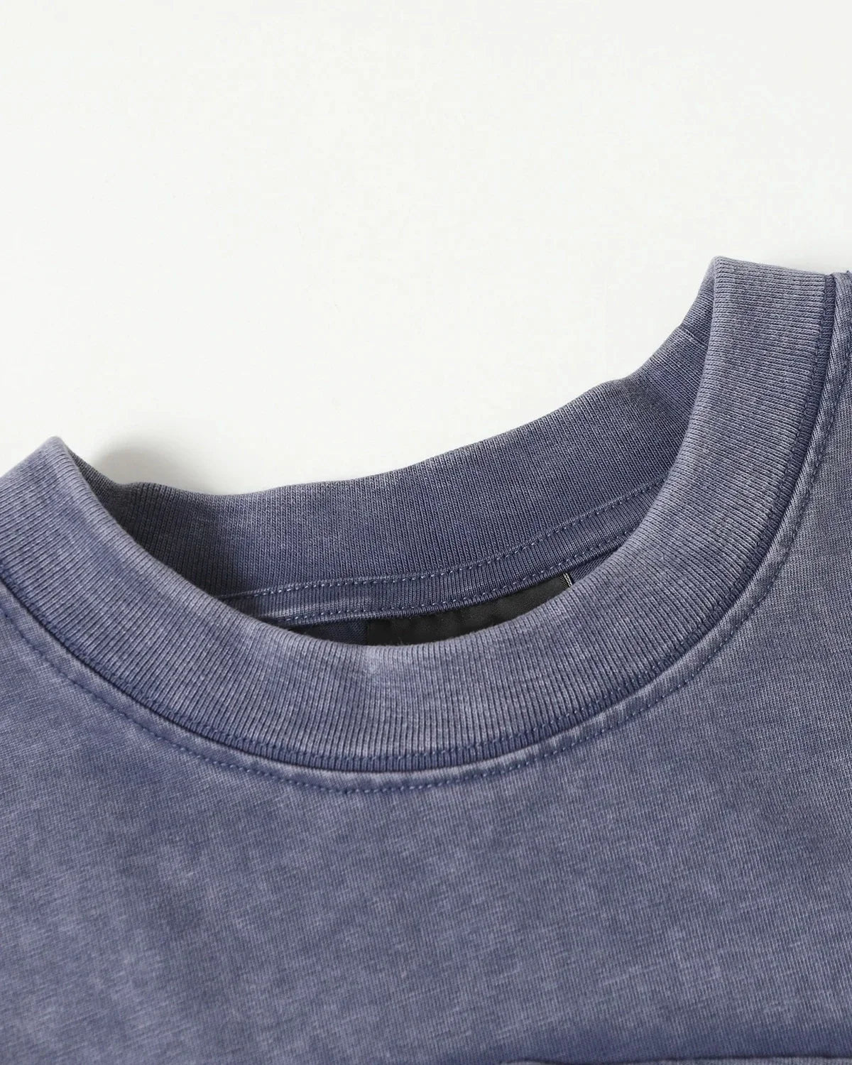 Patchwork Washed Boxy Cropped T-Shirt