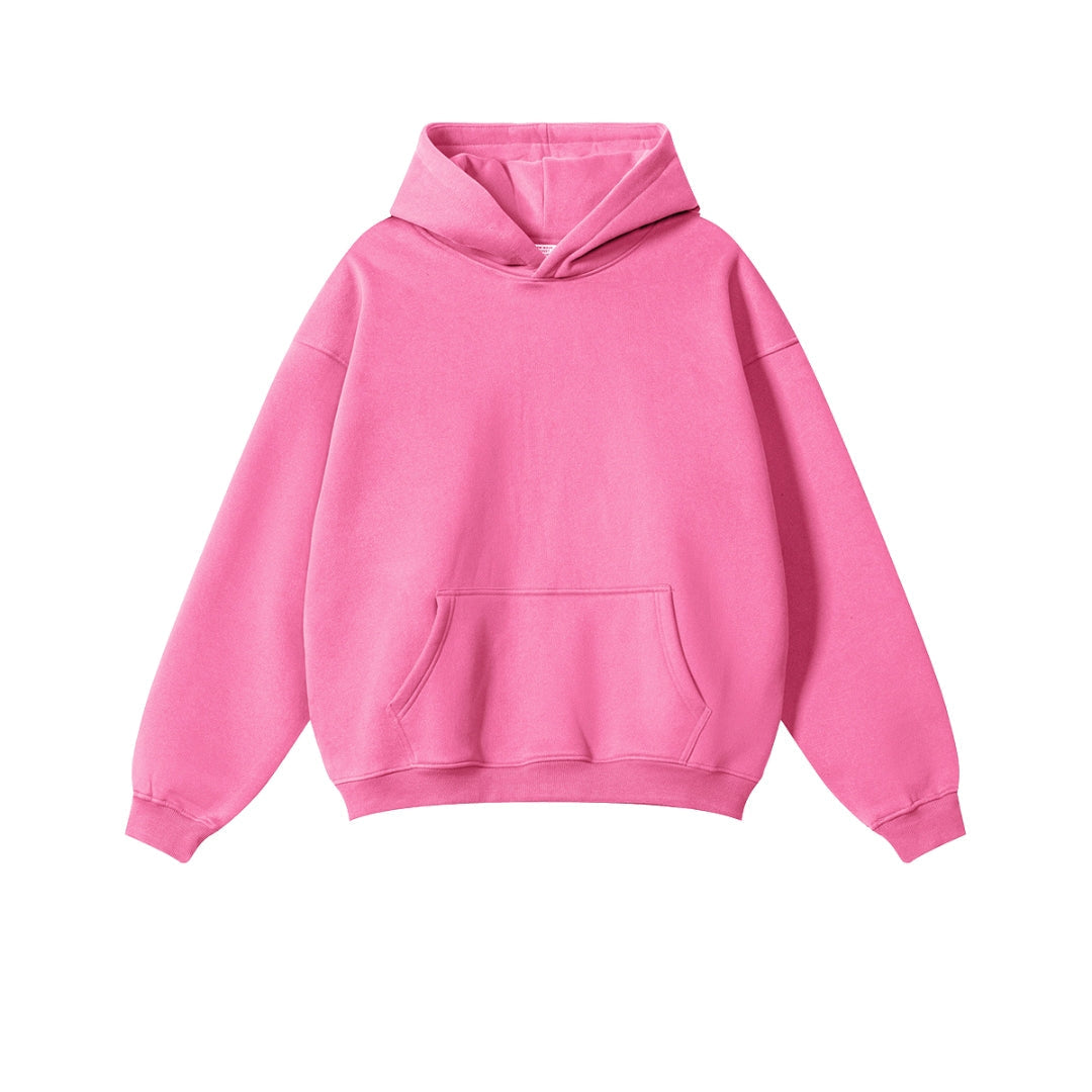 pink hoodie