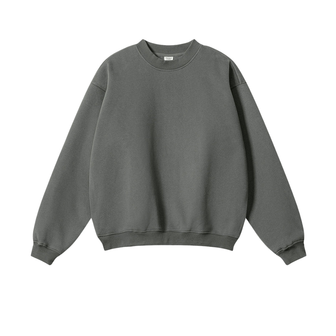 Fleece Lining Oversize Sweatshirt