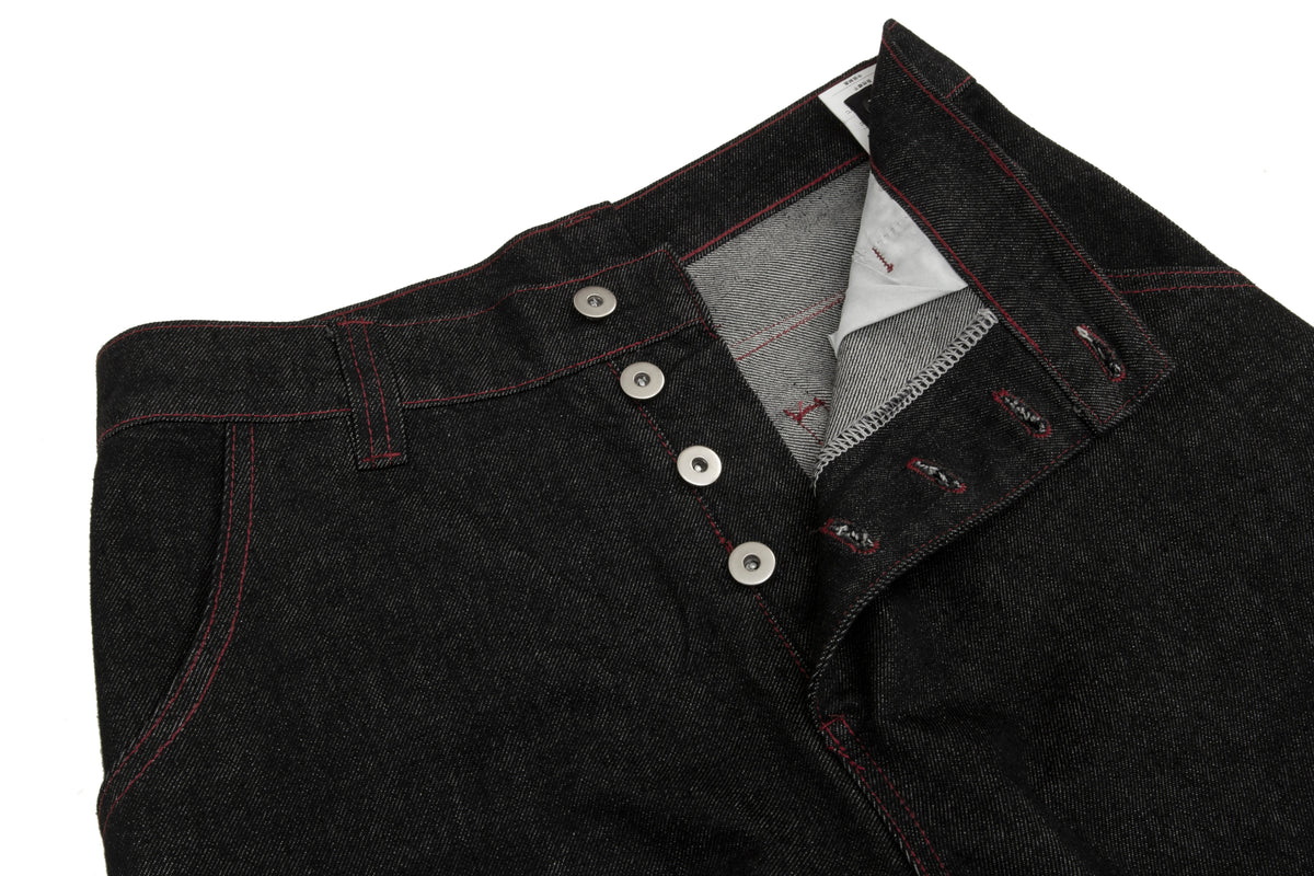 Pantalon en jean large à boutons multiples Madxmarx