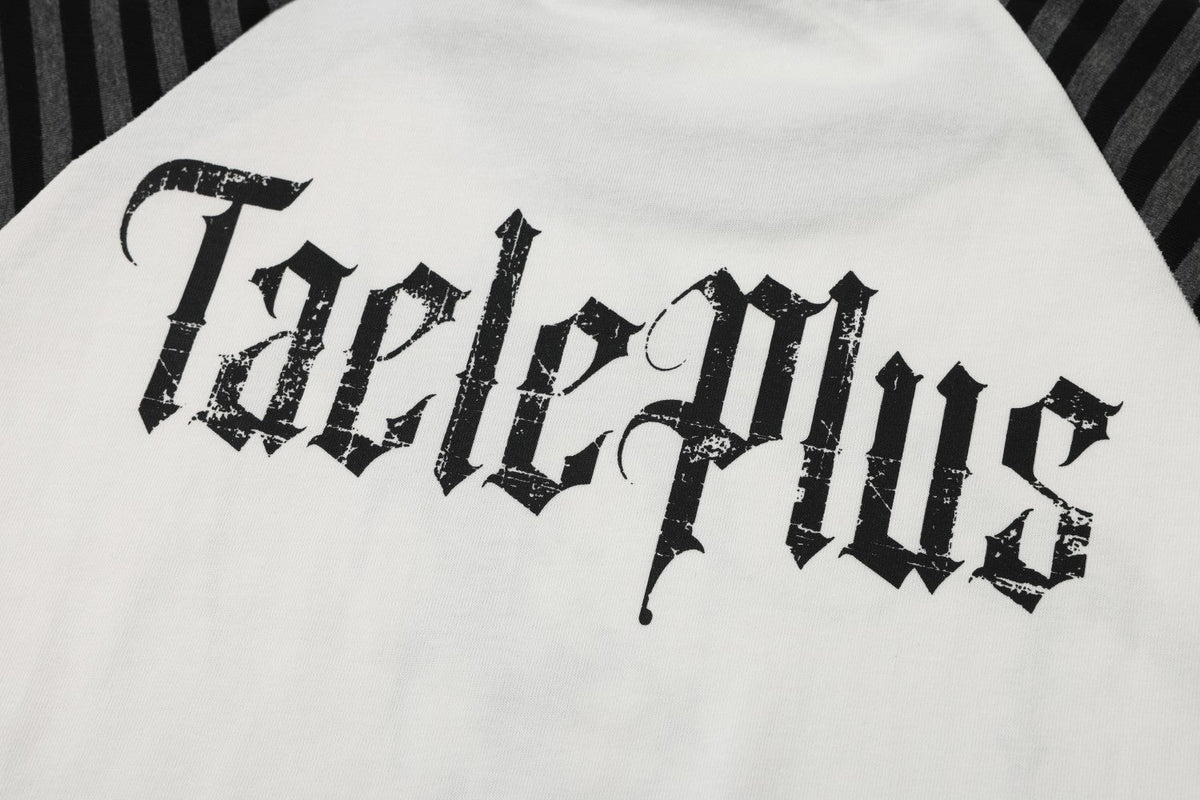 Madxmarx Gothic Stripe Raglan Long Sleeve Tee