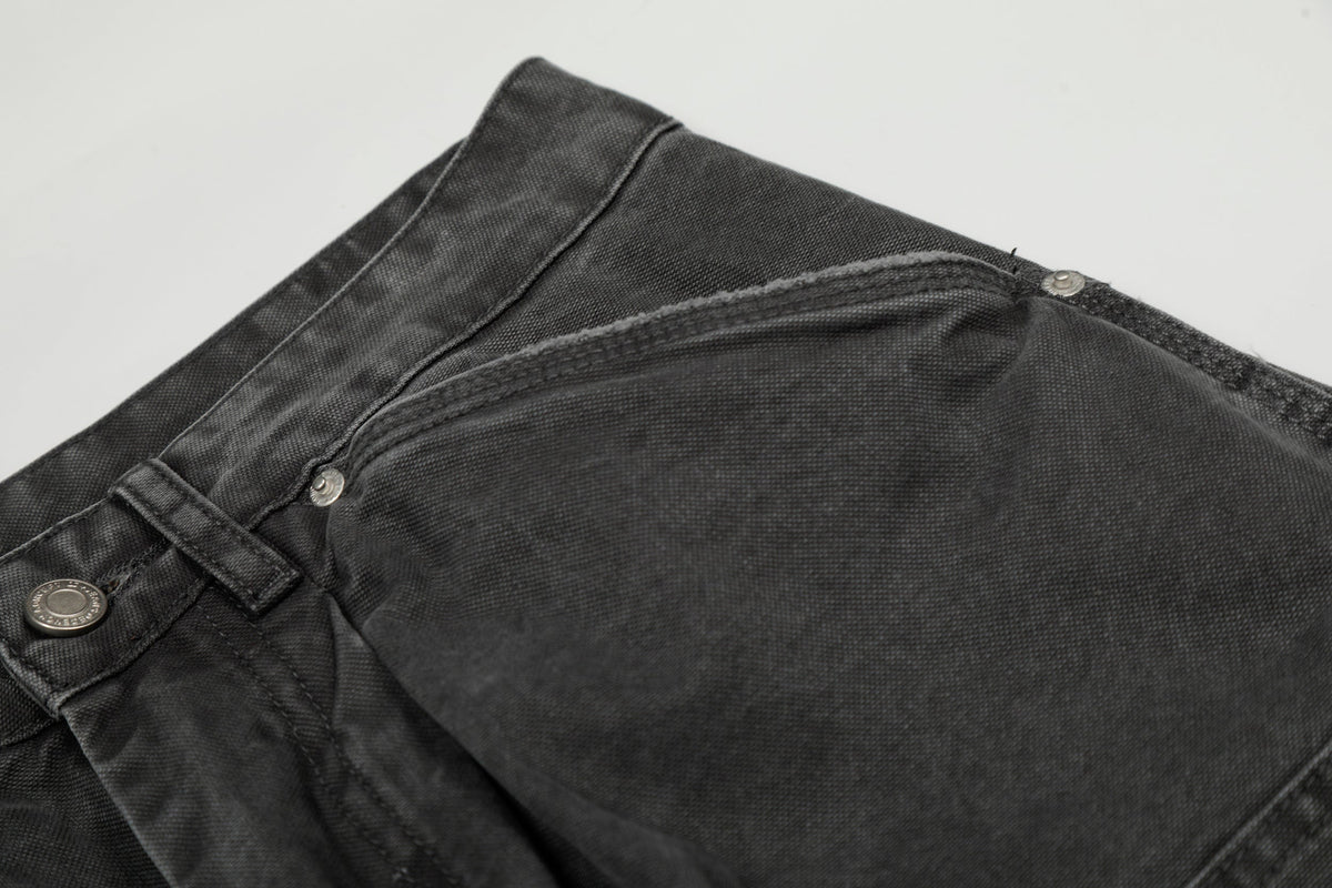 Pantalon large en jean délavé style utilitaire Madxmarx