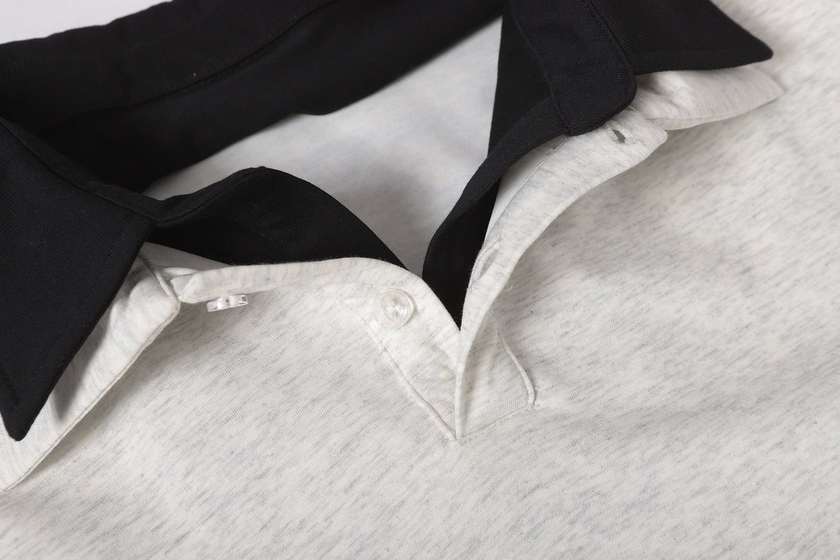 Madxmarx Layered Polo Long Sleeve Tee