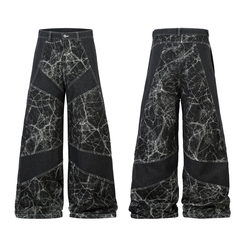 Madxmarx Jeans mit weitem Bein und Riss-Muster