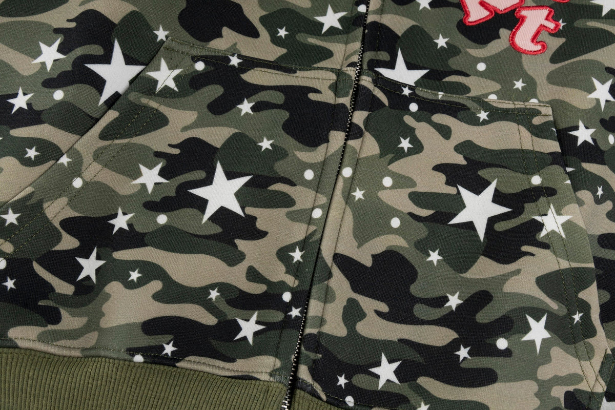 Madxmarx Camo Kitty Ear Zip Hoodie