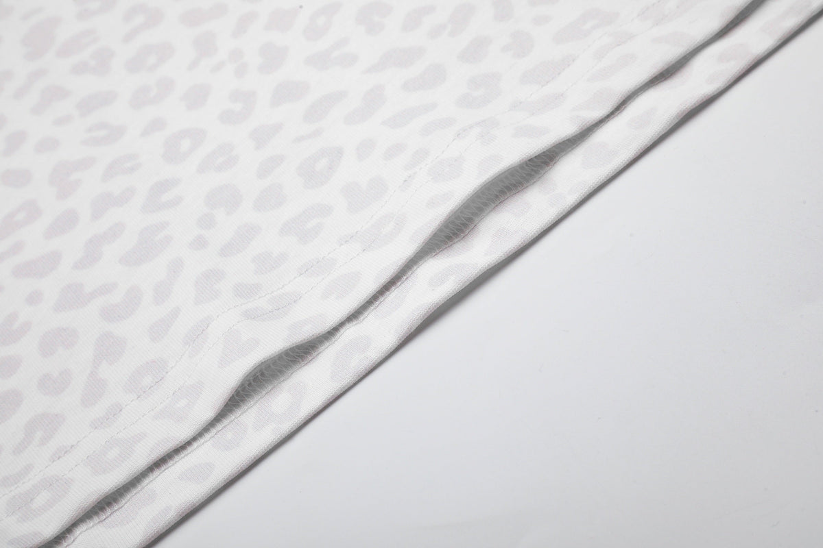 Madxmarx Leopard Jacquard Polo Long Sleeve