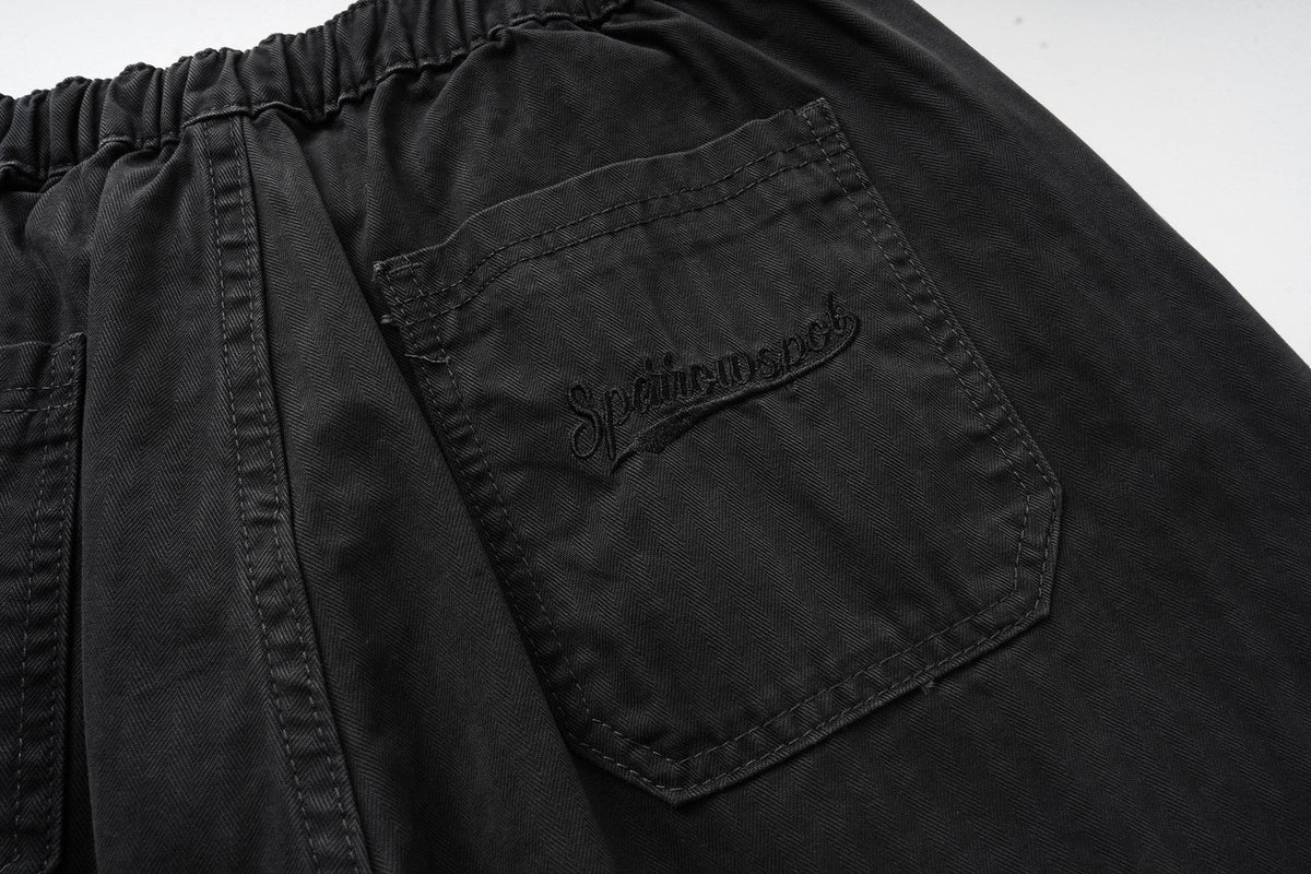 Madxmarx Washed Utility Wide-Leg Pants