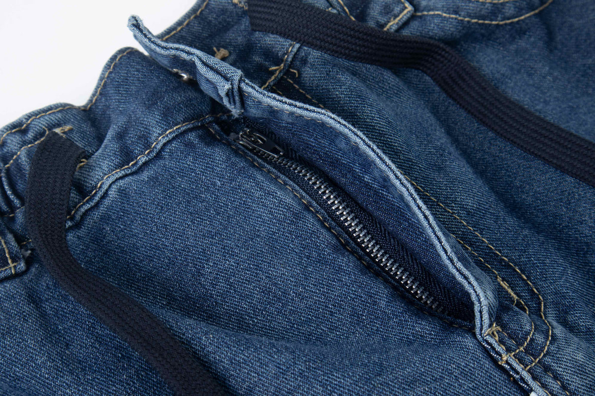 Madxmarx Multi-Pocket Baggy Denim Jeans