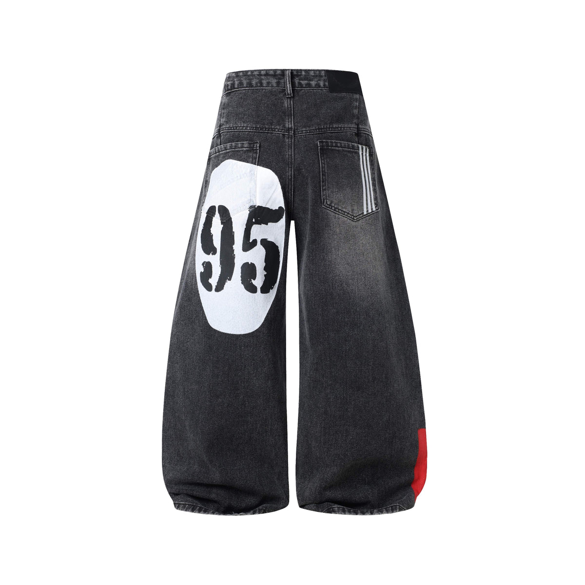 Madxmarx 1990 Graphic Wide-Leg Jeans