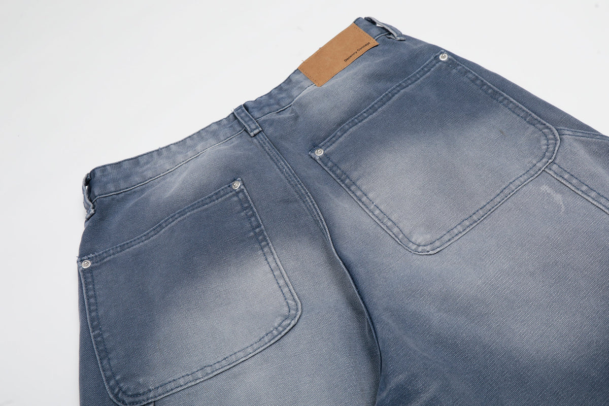 Madxmarx Jeans aus Denim mit gewaschenem Knittereffekt